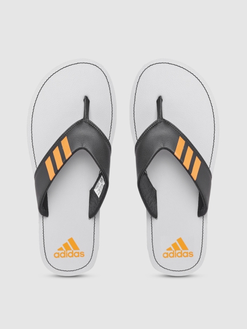 

ADIDAS Men Black & Grey Solid Thong Flip-Flops