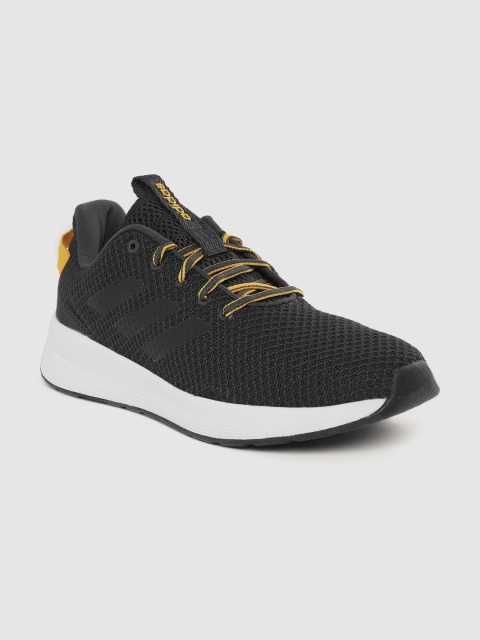 

ADIDAS Men Black Woven Design Strikerr Running Shoes