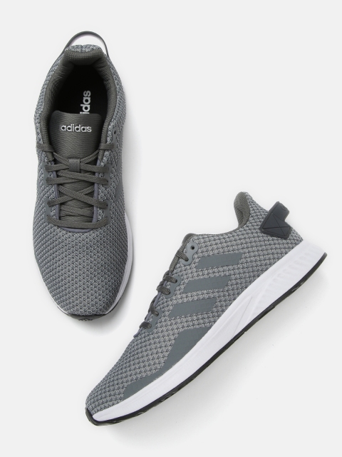 

ADIDAS Men Grey SYAN Woven Design Running Shoes