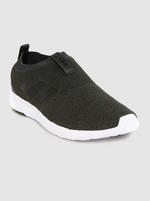 

ADIDAS Men Olive Green Solid Lyrid Slip-on Running Shoes