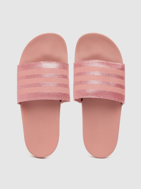 

ADIDAS Women Dusty Pink Striped Sliders