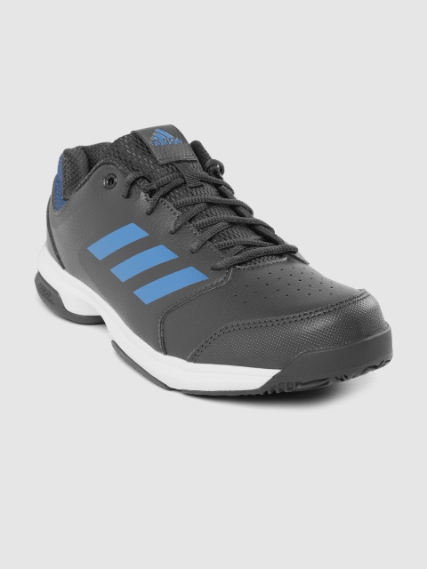 ADIDAS Men Charcoal Grey Stead Fast 19 Tennis Shoes