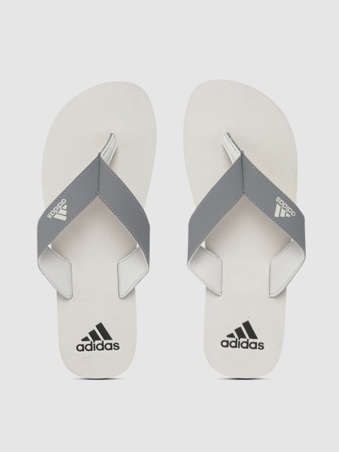 

ADIDAS Men Grey & Off-White Eezay Maxout II Ms Thong Flip-Flops