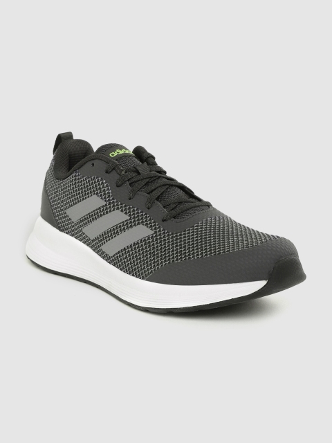 

ADIDAS Men Charcoal Grey Woven Design Factor Training Shoes