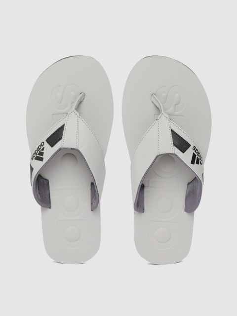

ADIDAS Men Grey Salon Textured Thong Flip-Flops