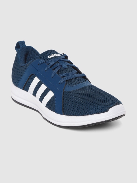 

ADIDAS Men Teal Blue Solid Dracon Running Shoes