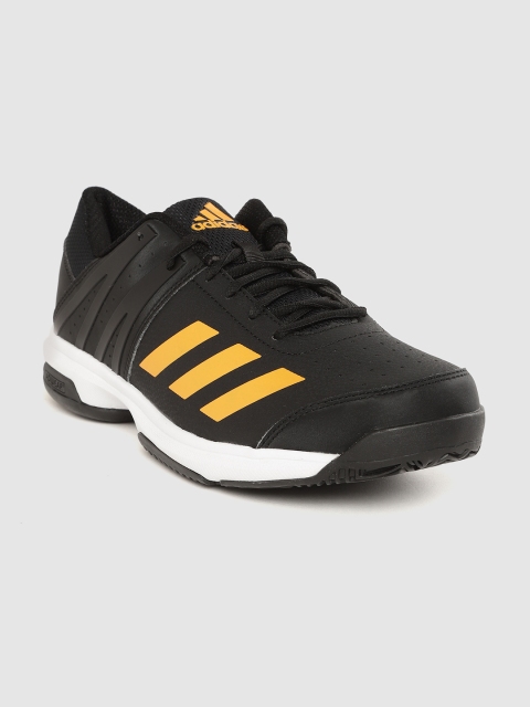 

ADIDAS Men Black Solid Wucht IND Tennis Shoes