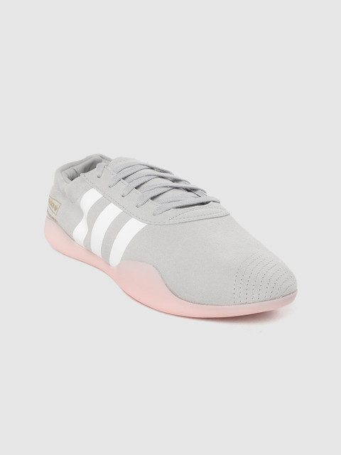 

ADIDAS Originals Women Grey Taekwondo Team Suede Sneakers