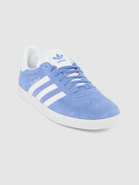 

ADIDAS Originals Men Blue Gazelle Leather Sneakers