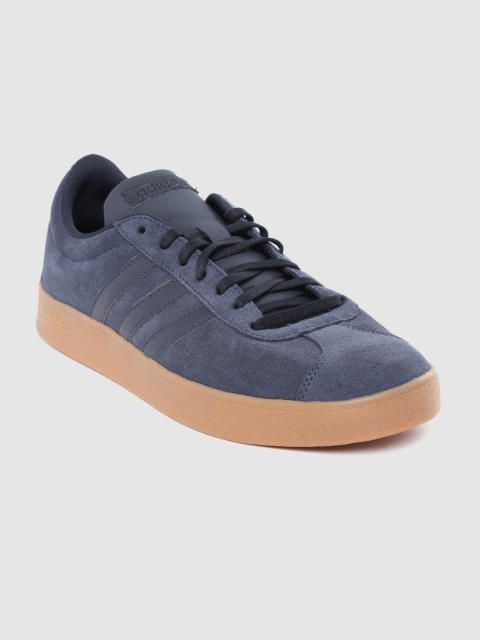 

ADIDAS Men Navy Blue Suede VL Court 2.0 Sneakers