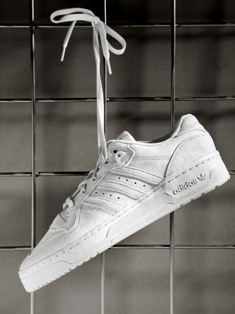 

ADIDAS Originals Men Grey Perforated Rivalry Low Suede Sneakers