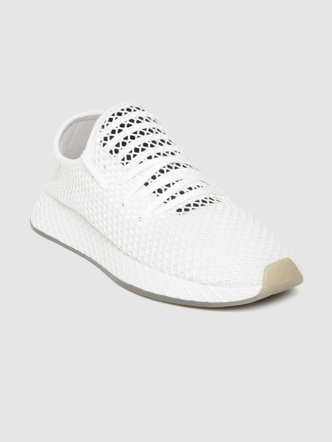

ADIDAS Originals Men White Solid Deerupt Running Shoes