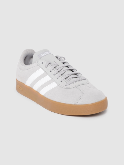 

ADIDAS Women Grey Solid VL Court 2.0 Suede Skateboarding Shoes