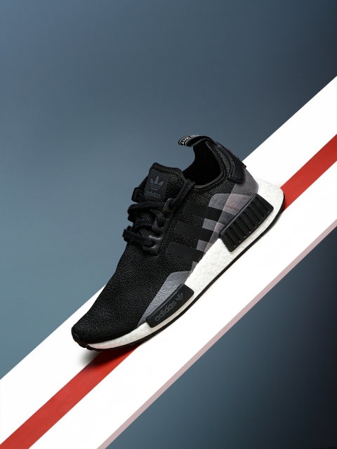 

ADIDAS Originals Men Black Solid NMD_R1 Sneakers