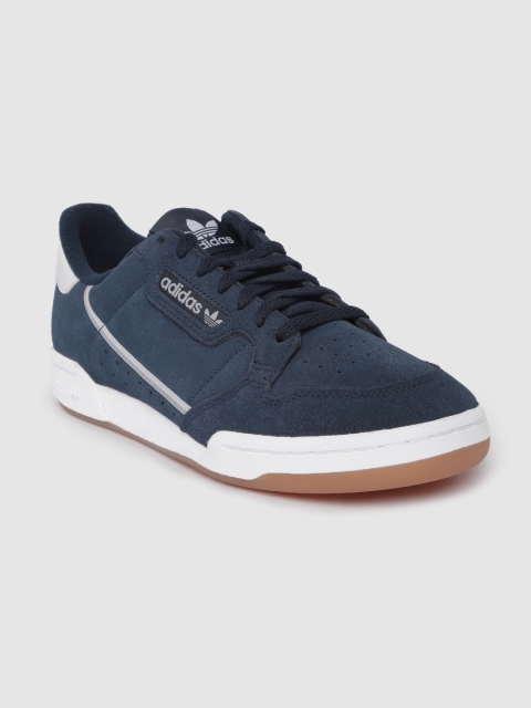 

ADIDAS Originals Men Navy Blue Continental 80 Suede Perforated Sneakers