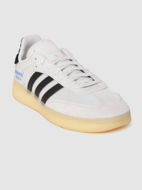 

ADIDAS Originals Men Grey Solid Samba RM Sneakers