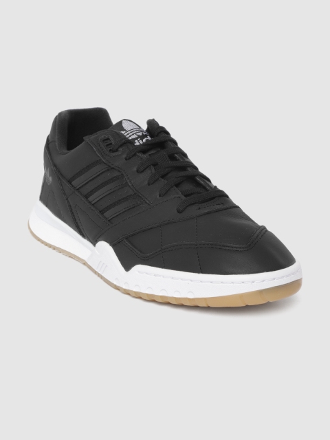 

ADIDAS Originals Men Black A.R. Trainer Solid Leather Sneakers