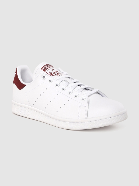 

ADIDAS Originals Men White Perforated Stan Smith Leather Sneakers