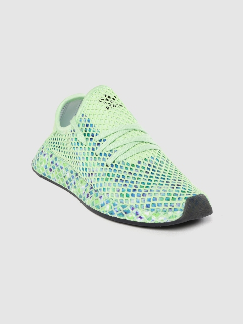 

ADIDAS Originals Women Green & Blue DEERUPT Printed Runner Sneakers