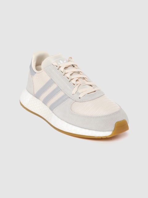 

ADIDAS Originals Women Cream-Coloured & Grey Colourblocked Marathon Tech Sneakers