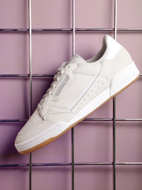 

ADIDAS Originals Men Off White Continental 80 Solid Suede Sneakers
