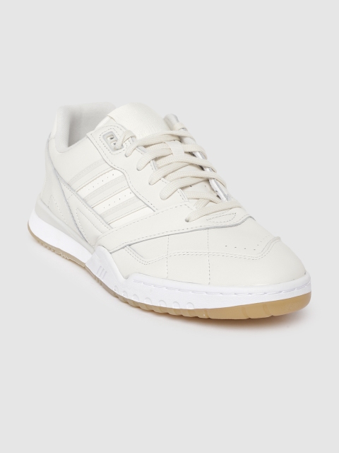 

ADIDAS Originals Men Off-White A.R Leather Trainers