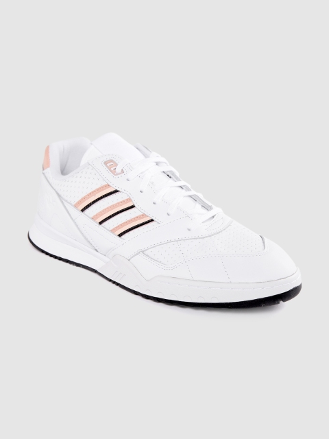 

ADIDAS Originals Men White Leather A.R. Trainer Shoes
