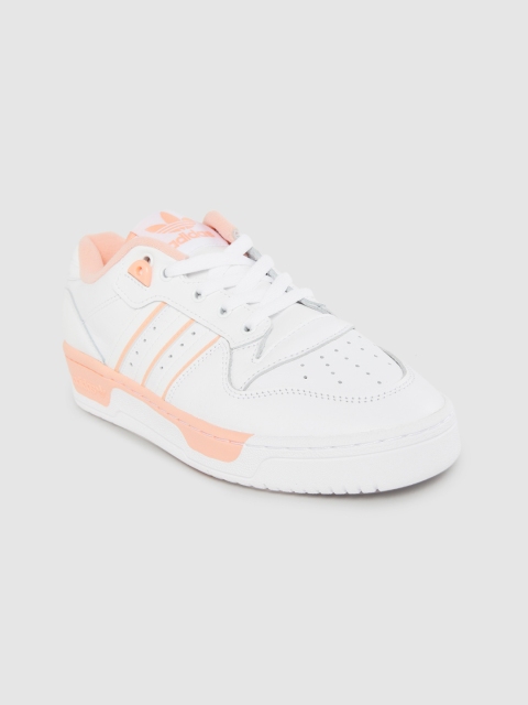 

ADIDAS Originals Women White Solid Leather Rivalry Low Sneakers