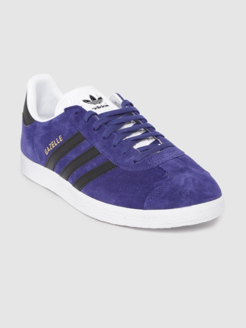 

ADIDAS Originals Men Purple Gazelle Solid Nubuck Leather Sneakers