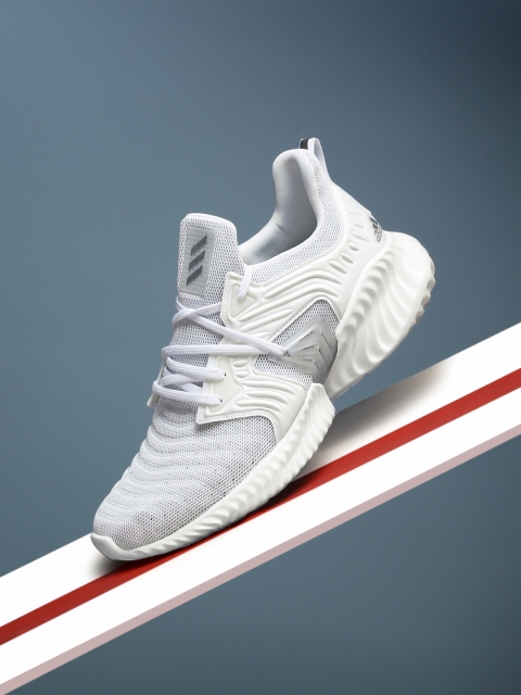 

ADIDAS Men Grey Solid Alpha Bounce Instinct Running Shoes