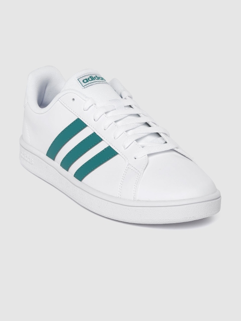 

ADIDAS Men White Solid Grand Court Base Sneakers