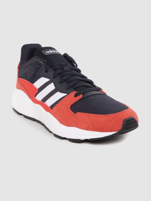 

ADIDAS Men Navy & Red Crazy Chaos Colourblocked Sneakers, Navy blue