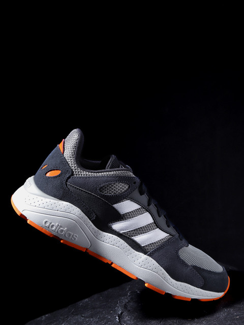

ADIDAS Men Charcoal Grey & Grey Colourblocked Crazy Chaos Sneakers, Black