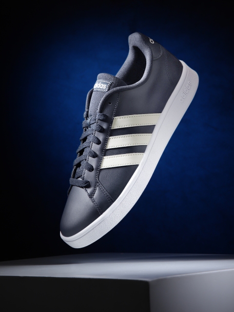 

ADIDAS Men Navy Grand Court Base Sneakers, Navy blue