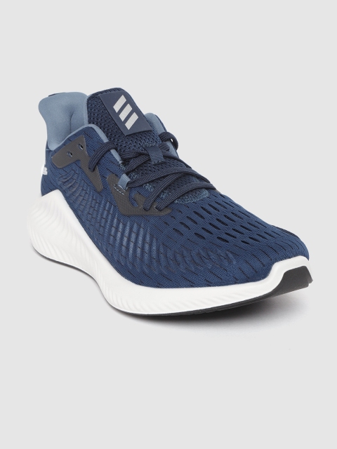 

ADIDAS Unisex Navy Alphabounce+ Solid Running Shoes, Navy blue