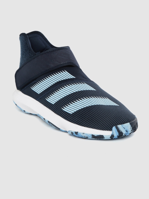 

ADIDAS Men Blue Harden B/E 3 Striped Basketball Shoes
