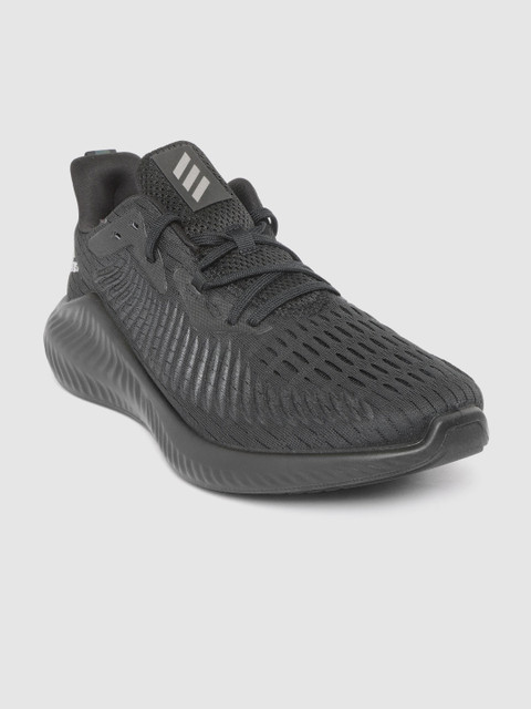 

ADIDAS Men Black Textured Alpha Bounce Plus Running Shoes