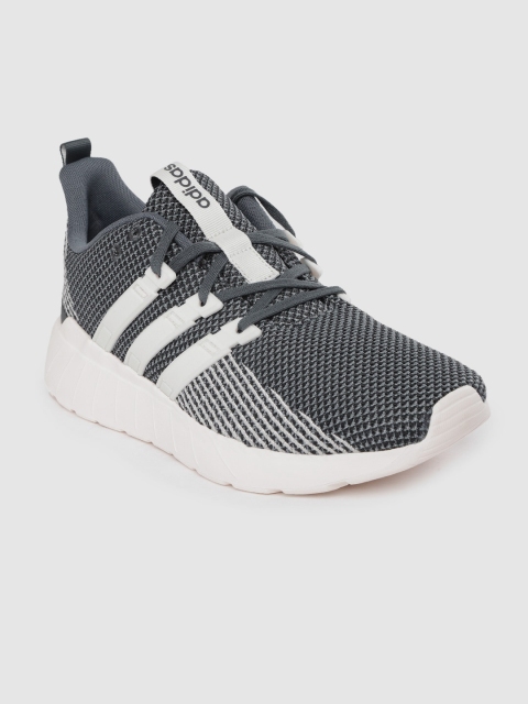 

ADIDAS Men Grey Woven Design Questar Flow Running Shoes