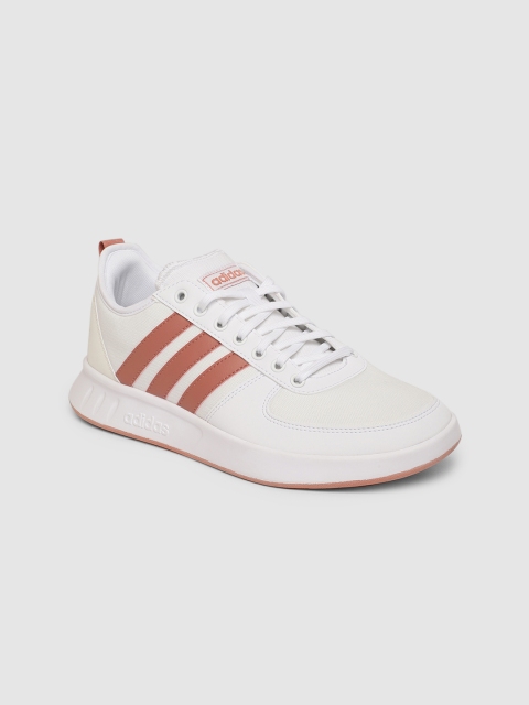 

Adidas Women White Court80S Leather Sneakers