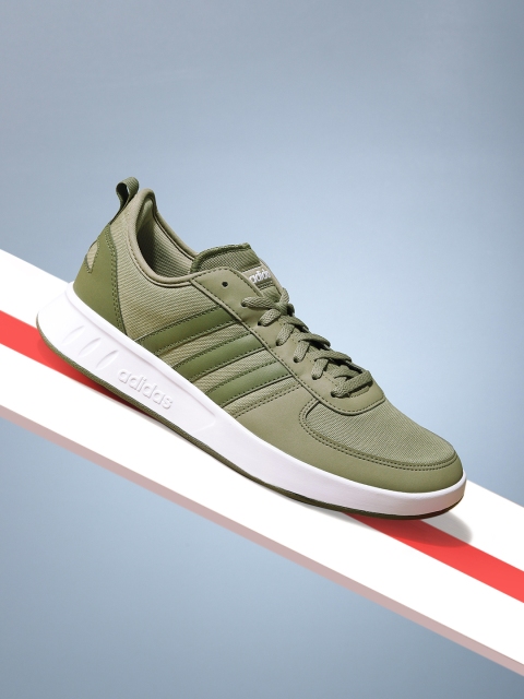 

ADIDAS Men Olive Green Court 80s Tennis Shoes