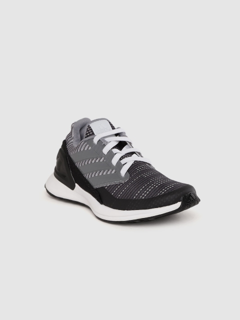 

ADIDAS Kids Black & Grey Rapida Knit EL C Colourblocked Running Shoes