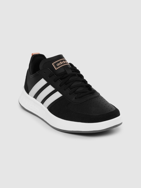 

ADIDAS Women Black Perforated Court 80s Sneakers