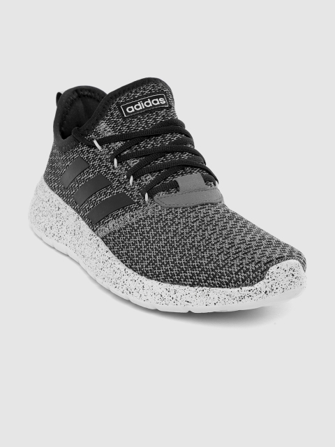 

ADIDAS Men Black & Grey Woven Design Lite Racer RBN Running Shoes