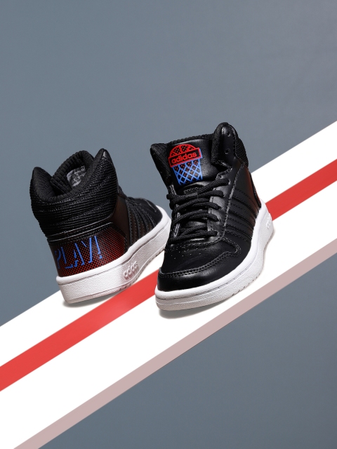 

ADIDAS Kids Black Hoops Mid-Top 2.0 Basketball Shoes
