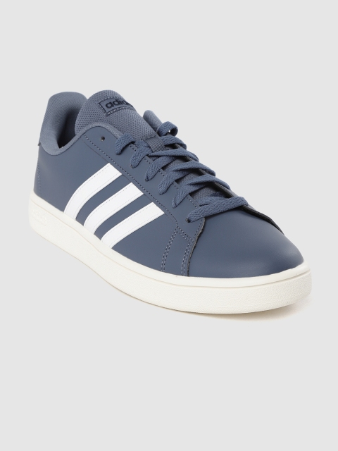 

ADIDAS Men Navy Blue Grand Court Base Sneakers