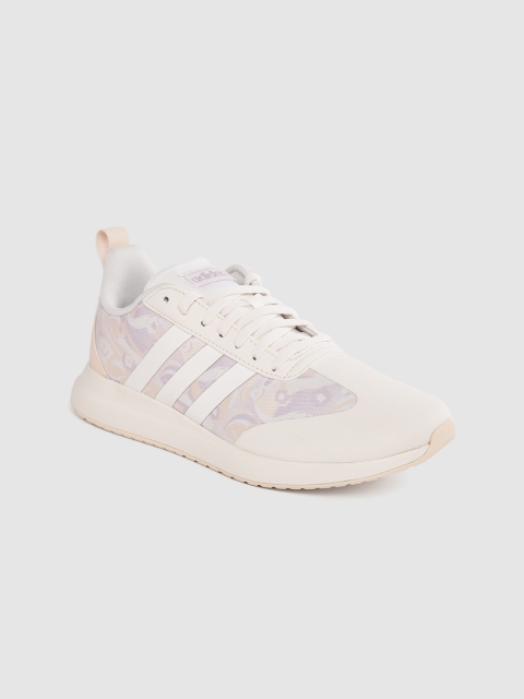 

ADIDAS Women Off-White & Purple Printed 60S Running Shoes