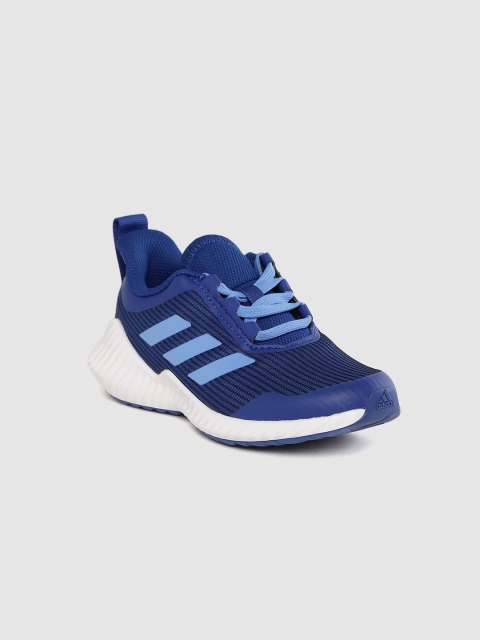 

ADIDAS Kids Navy FortaRun Self-Striped Running Shoes, Navy blue