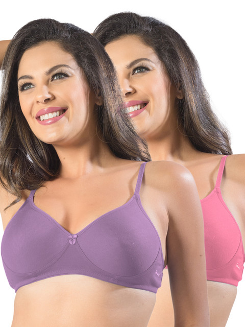 

Sonari Pack of 2 Full-Coverage T-shirt Bras, Lavender