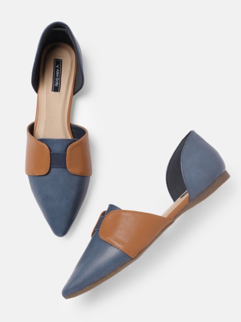 

Allen Solly Women Grey Solid Leather Ballerinas