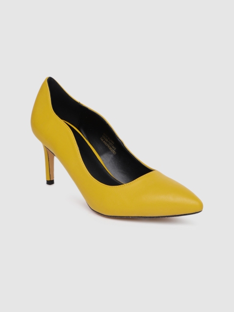 

Allen Solly Women Yellow Solid Pumps